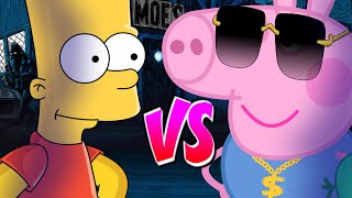 Bebe George vs Bart Simpson - BATALLA DE RAP ANIMADA