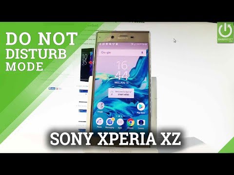 Do Not Disturb Mode in SONY Xperia XZ - Enable / Disable DND