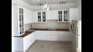 Неоклассическая угловая белая кухня Проект 51 фото 9