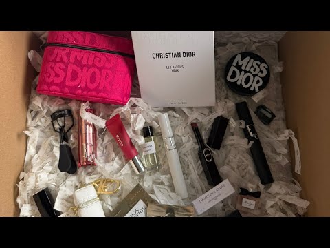Unboxing Dior Beauty Haul and Gold Birthday Gift 2025 UK