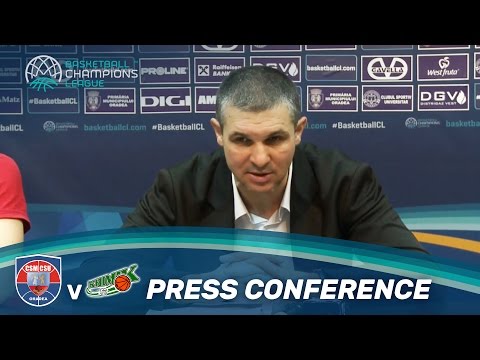 CSM CSU Oradea v Khimik - Press Conference - Basketball Champions League