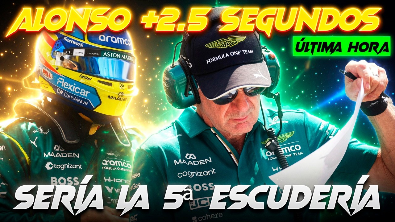 SE MOJAN CON LA GANANCIA DE ALONSO (NEWEY + MOTOR), HASTA 2.5 SEGUNDOS, ESTO LE METERÍA EN PUNTOS