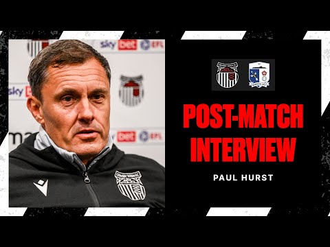 Paul Hurst | "I'm pleased that the players have got that victory."