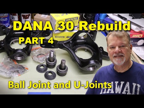 Dana 30 Ball Joints and U-Joints | Rebuild Part 4 | Jeep CJ7 | Project Rowdy Ep050