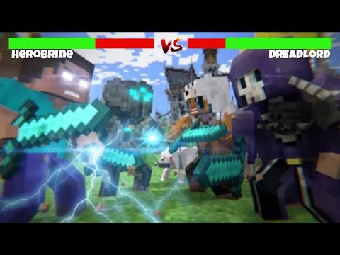 Mega Walls Deathmatch - With Healthbars (Minecraft Fight Animation: @NinjaCharlieT)
