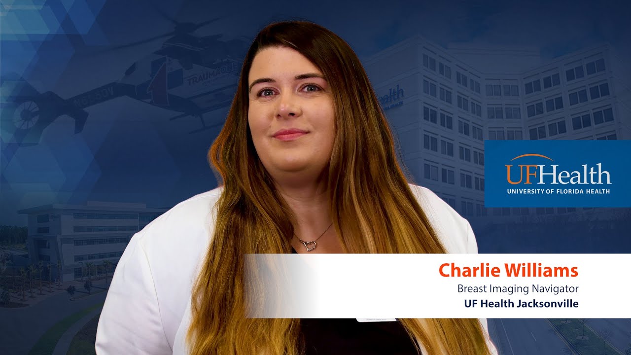 UF Health Jacksonville’s breast imaging navigator, Charlie Williams