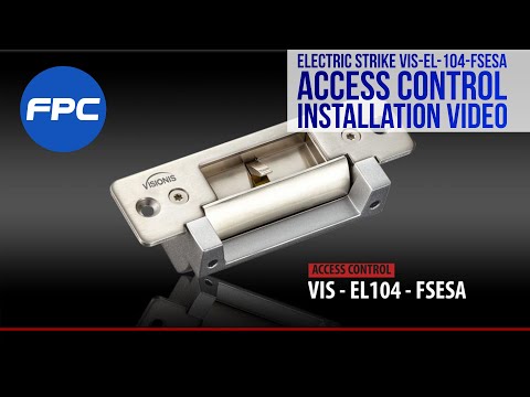 How to Install the Electric Strike VIS-EL-104-FSESA to a Door Frame