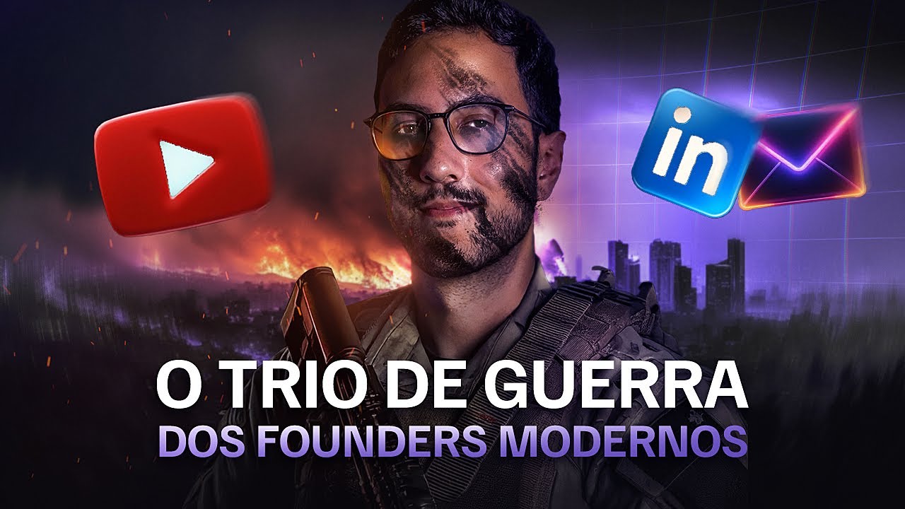 Trio de guerra dos fundadores modernos de startups
