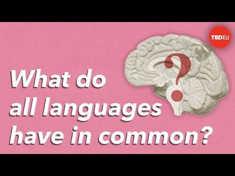 What's A Common Element Shared By All Languages?