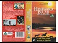 Original VHS Opening And Closing To Homeward Bound The Incredible Journey UK VHS Tape