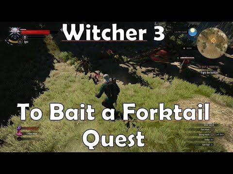 Witcher 3 - To Bait a Forktail Quest