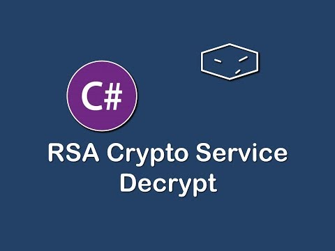 string decrypt with rsa crypto service c