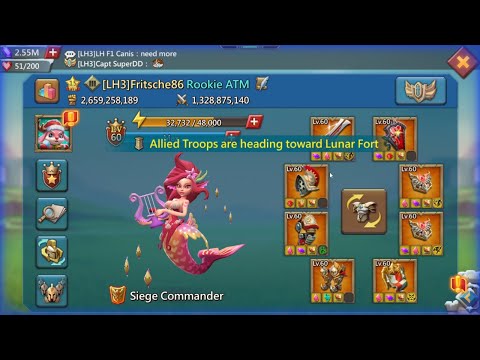 Fritsche86 vs Maxed Titan. Rally Party with Call + LHM Smacking Targets | Lords Mobile