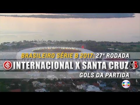 Gols de Internacional 2 x 0 Santa Cruz  pela Série B 2017