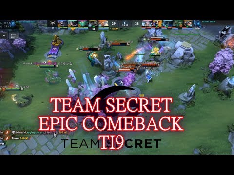 TEAM SECRET EPIC COMEBACK!! VS MINESKI TI9 DOTA 2 | TI 9 BEST COMEBACK