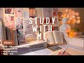 4 HOUR Late Night Study With Me Fire Crackling ️ Lofi Bgm Pomodoro 50 10 Day172 ️