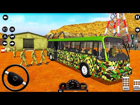 Army Bus Driving Simulator 3D - Offroad Transport Soldiers Duty Driver - Android GamePlay