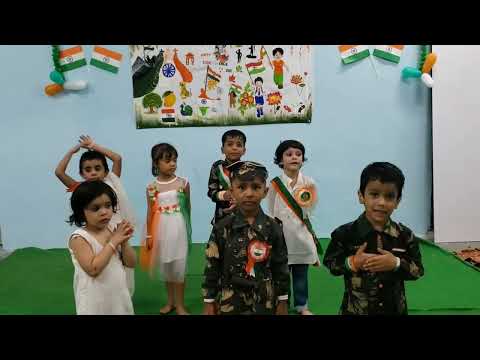 Sweet Patriotic Rhyme: Ek Do, Ek Do, Bharat Maa Ke Bacche Hum 🇮🇳 | GyanSootra Pre School