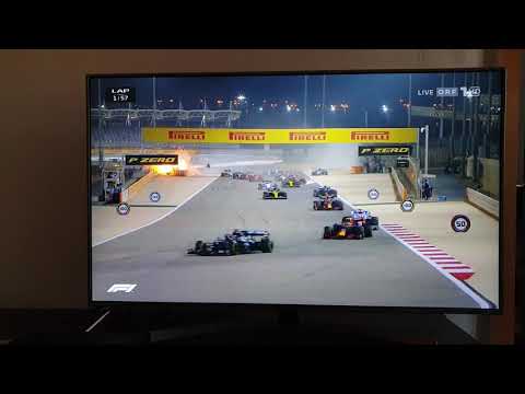 Formula 1  heavy crash in Bahrain 2020 from Grosjean