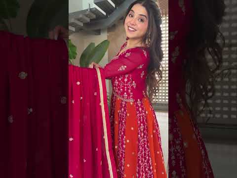 Pink Luxury Faux Blooming Gown Set with Zari & Sequins Embroidery – Kali Cut Design