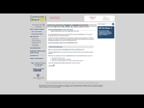 Adding and Deleting SmarTrip Cards on CommuterDirect.com