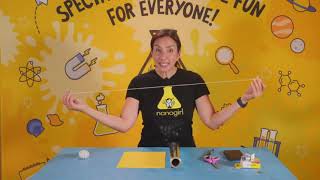 Nanogirl Livestream: SPACE! | Easy Comet Catcher STEM activity for kids to do at home