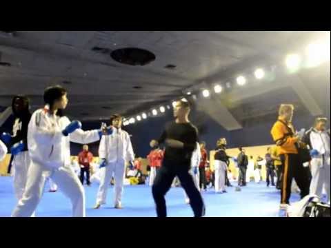 Warm up area - Japan Kumite Team - 2012 World Karate Championships | WORLD KARATE FEDERATION