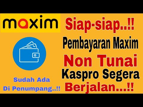 Siap-Siap...!! Pembayaran Maxim Non Tunai Kaspro Segera Berjalan...!! Sudah Ada Di Penumpang