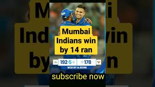 Mumbai Indians vs Sunrisers Hyderabad 25th IPL match 2023