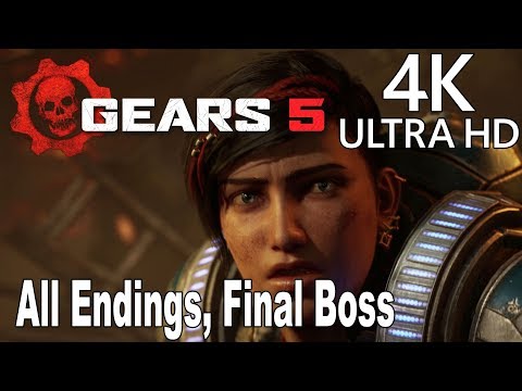 Gears 5 - All Endings and Final Boss [4K 2160P/60FPS]