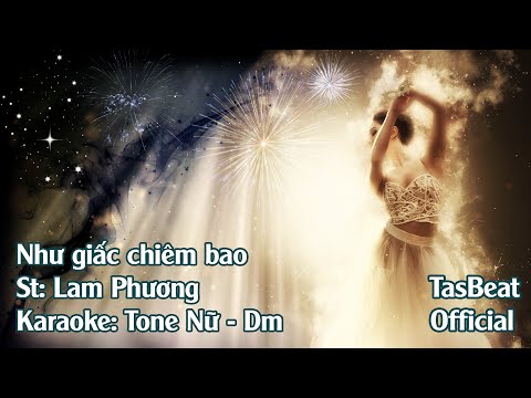 Karaoke Như Giấc Chiêm Bao - Tone Nữ | TAS BEAT