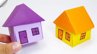 How To Make Easy Paper House - DIY paper toys