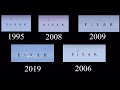 PIXAR Animation Studios Opening Logo Comparison 1995 2006 2008 2009 2019