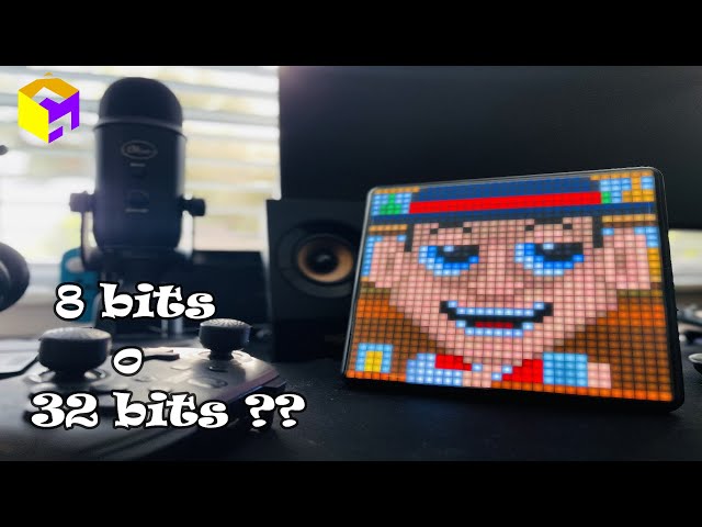Vídeo relacionado con divoom Panel LED 16 x 16 Retro RGB LED Display Aplique Traje para LED Lightbar, DIY Pixel Art Animation, Smart App Control, Multifuncional Gaming Decoración Accesorios para PC y juegos Habitaciones
