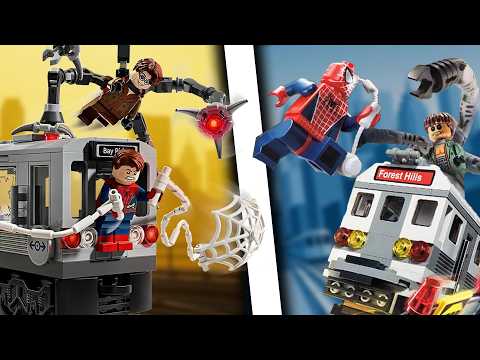 LEGO Spider-Man 2 Train Battle: 2004 vs 2025