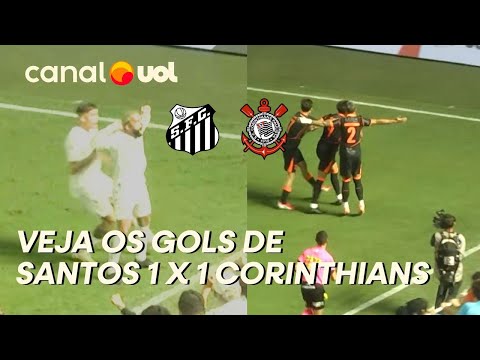 SANTOS X CORINTHIANS: YURI ALBERTO MARCA PARA O TIMÃO E GABIGOL EMPATA PARA O PEIXE; VEJA OS GOLS