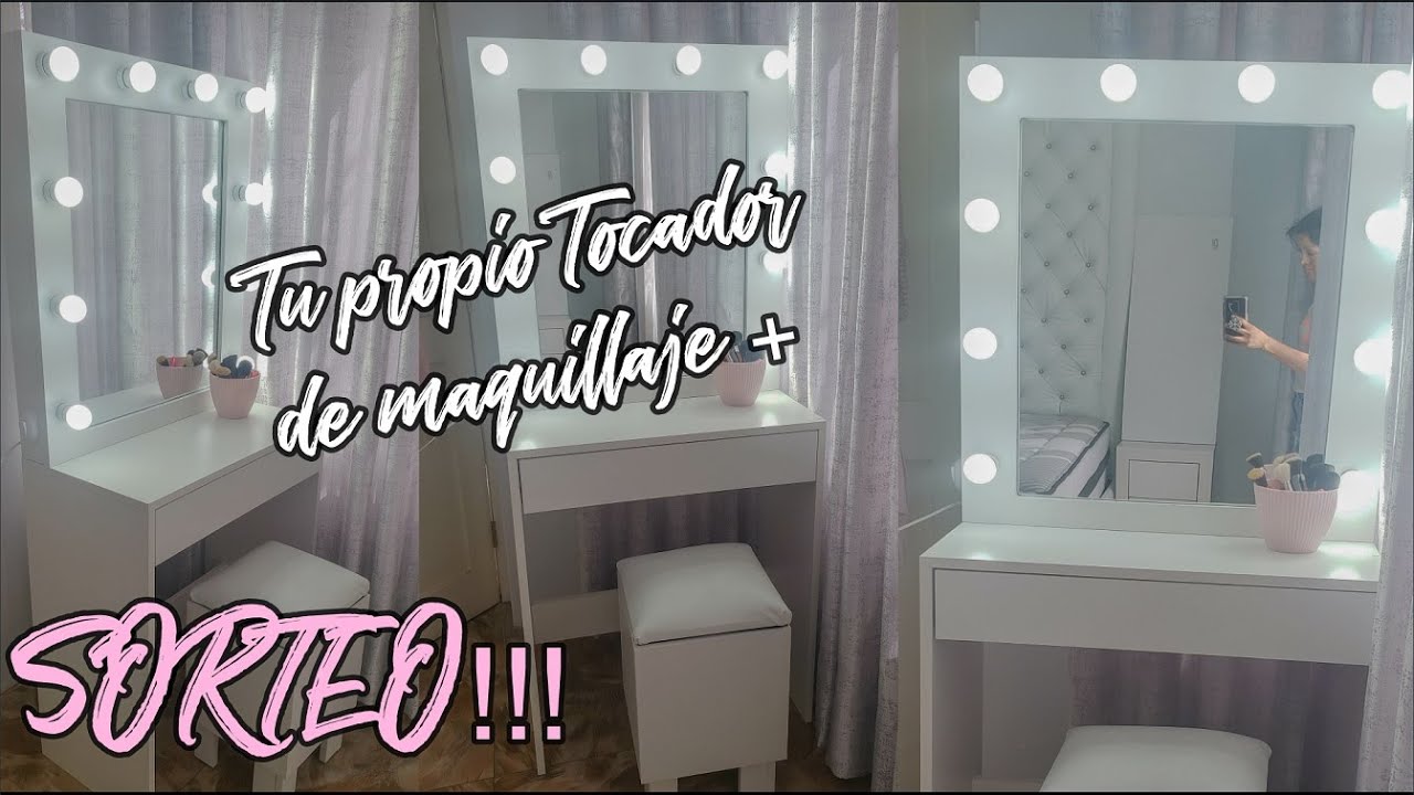 SORTEO + COMO HACER TU PROPIO TOCADOR DE MAQUILLAJE || KATTE CASTRO