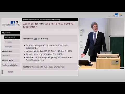 GmbH 02 - Gesellschaftsvertrag / Satzungsgestaltung