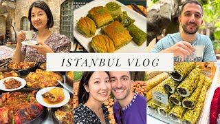 Istanbul travel vlog🇹🇷トルコ イスタンブール旅行 観光vlog✈️トルコ料理/バクラヴァ/ターキッシュディライト🩵💙
