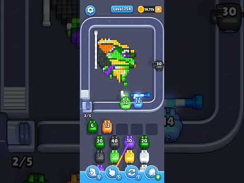 Pixel Flow Level 754 Walkthrough