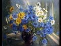 Цветы летние : Васильки- Колокольчики - Ромашки (HD) 