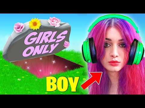 I went undercover in a GIRLS ONLY Lobby! (Fortnite)