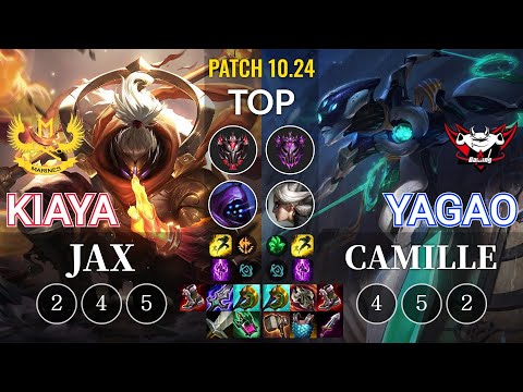 GAM Kiaya Jax vs JDG Yagao Camille Top - KR Patch 10.24