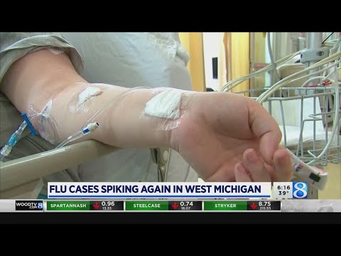 西密歇根州流感病例激增 (Flu cases spiking in West Michigan)