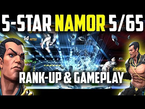 5-Star Namor Rank-Up & Gameplay - Straight to Rank 5 + Awakening! - Marvel Contest of Champions