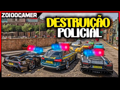 ME AND HOT MILK IN POLICE DESTRUCTION - FORZA HORIZON 5