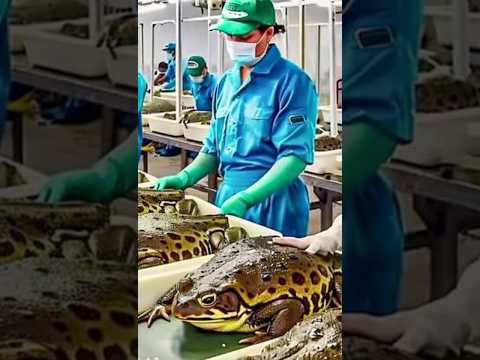 How does the Frog Farm work? #frogfarm #frog #animal #factory #shorts