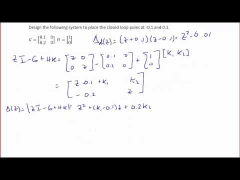 ECE320 Lecture 9-2b: Discrete-Time Systems - State Variable Feedback