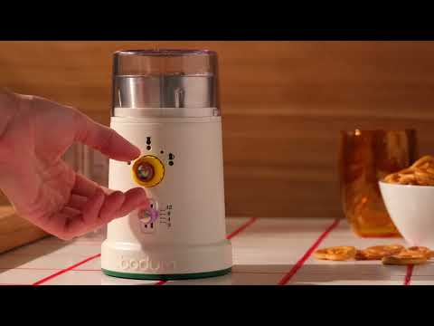 Bodum Adjustable Electric Coffee Grinder – MoMA Design Store Bodum Adjustable Electric Coffee Grinder – MoMA Design Store