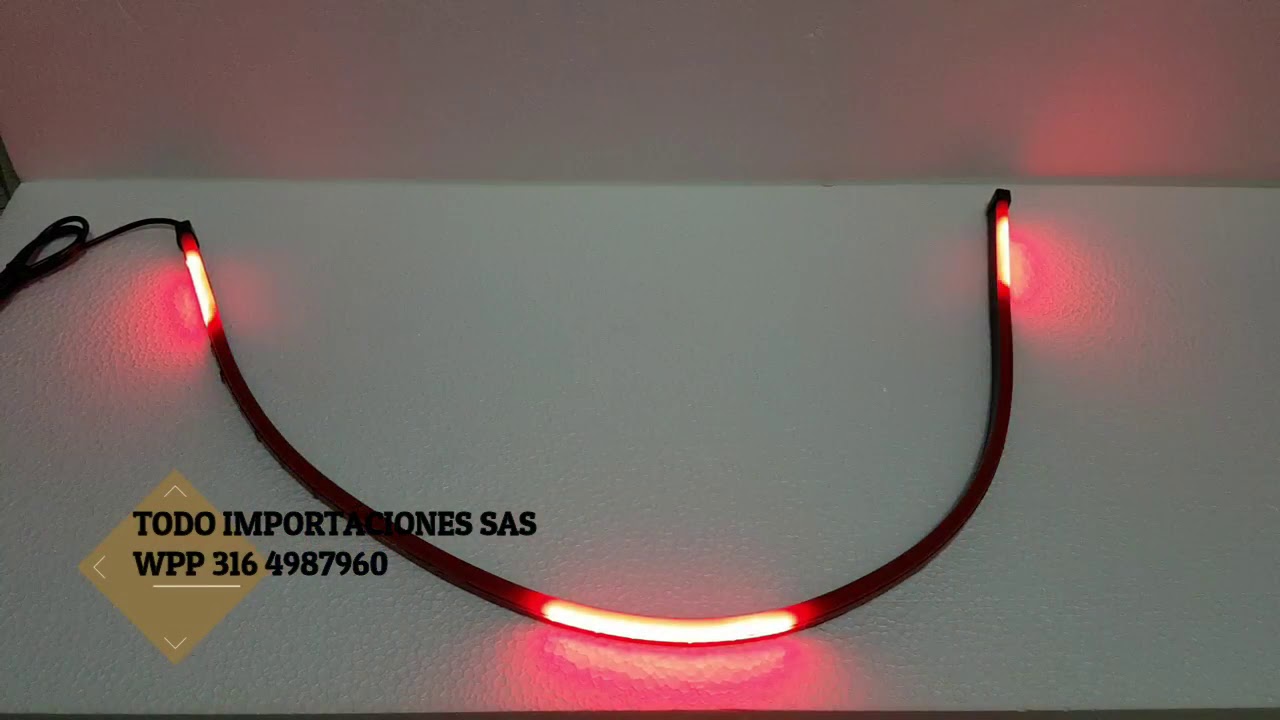 Tira Led DRL 90 cms STOP luces DE FRENO TRASERAS secuencial flexible